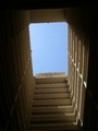 Photo of the atrium of the New Frontier
hotel/casino looking up.