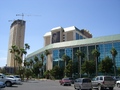 Photo from the southeast corner of the New 
Frontier hotel/casino .