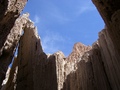 Photograph of the Cathedral Caves at Cathedral
Gorge State Park